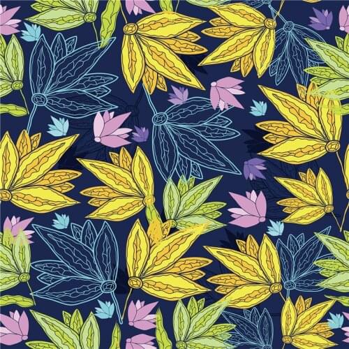 100cm*145cm spandex stretch fabric swimsuit 3D leaf print fabric bikini fabric diy clothes shirt patchwork TT2