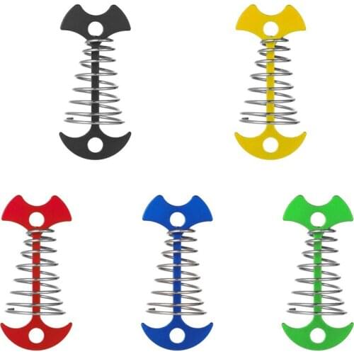 Aluminium Alloy Plank Floor Spring Fishbone Anchor Tent Pegs Outdoor Awning Deck Stakes Adjustable Fixed Nails Camping Equipment