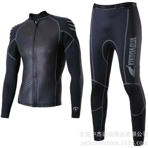 Neoprene 2MM Men Women Wetsuit Jacket Pants Scuba Diving Suit Surf Snorkeling Underwater Fishing Spearfishing Kitesurf Equipment