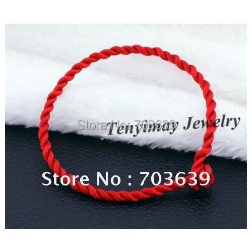 Wholesale 50pcs Cheap Red, Black Chinese Lucky Bracelet Free Shipping