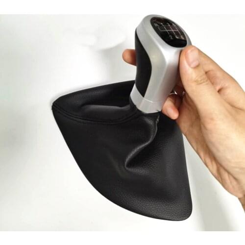 5 6 Speed Left Hand Driver Side Gear Shift Knob Head Stick Shifter Gearstick Gaiter Boot Cover Kit For BMW E81 E82 E87 E88M