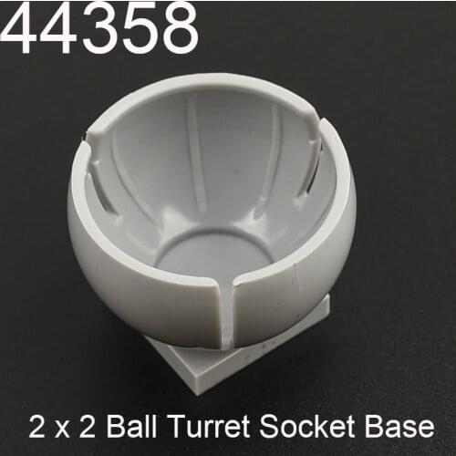 10pcs MOC High-tech Building Block 44358 2x2 Half Round Ball Tube With Base MOC DIY Education Build Parts Toys Brick accessories