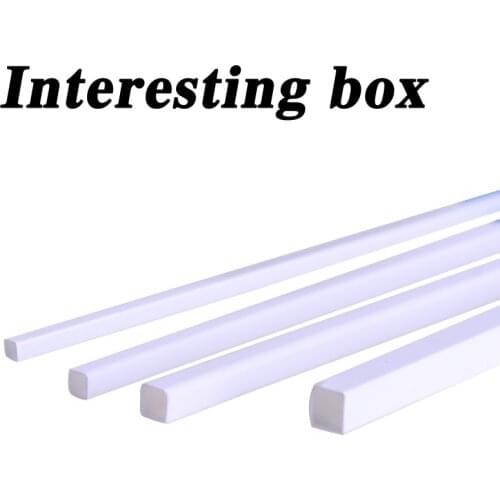 Construction sand table material ABS square tube semi-circular rod hollow model transformation tube plastic rod