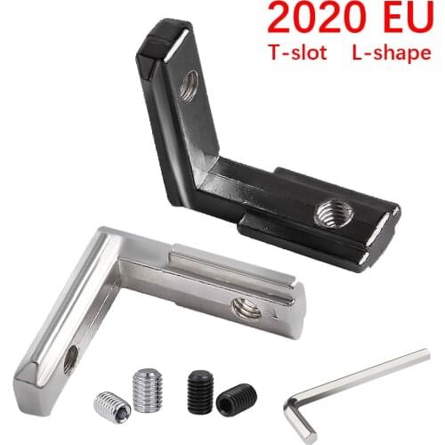 Insert the Corner Slot Connector L Shape Internal Corner Connector Joint Bracket for 2020 Aluminum Profile of slot 6mm