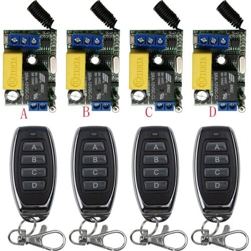 Xuanlongyuan AC220V 1CH 10A RF Wireless Remote Control Relay Switch Security System Garage Doors Gate Electric Doors shutters