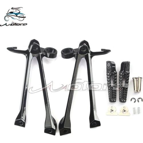 Rear Footpegs Foot Pegs Footrest Pedals Bracket For GSXR1000 GSX1000R GSX-R1000 K9 2009-2016 2010 2011 2012 2013 2014 2015