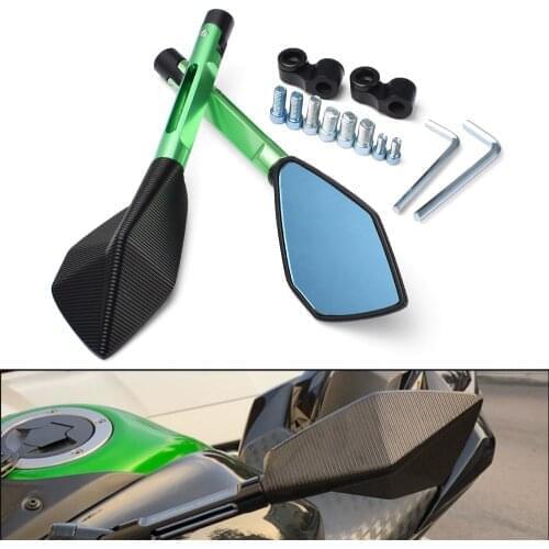 1 Pair Universal Motorcycle Rearview Mirror Moto CNC Side Mirrors For YAMAHA MT07 MT09 MT-07 For Kawasaki Z900 Z900RS Z800 Z1000