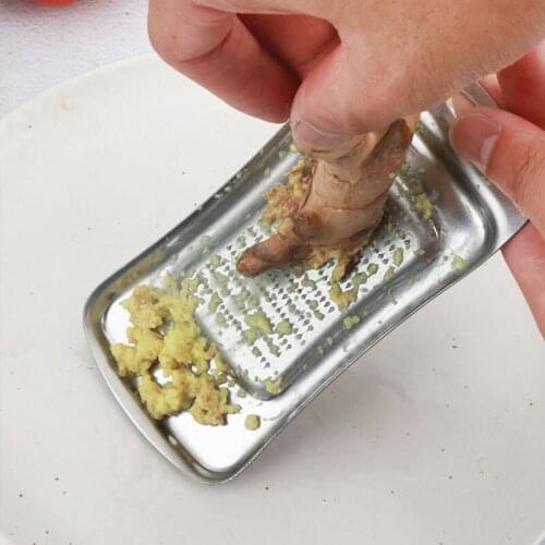 1pcs Ginger Garlic Wasabi Grater Crusher Garlic Press Device Chopper Cutter Garlics Peeler Kitchen Tools Stainless Steel