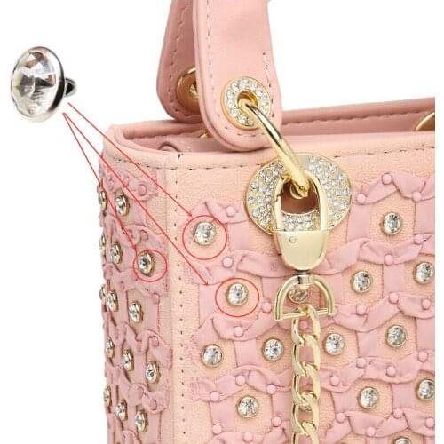 20set Rhinestone Rivets DIY Leather Clothing Bag Shoes Crafts Making Garment Sewing Drill Nail Button Decoration Accessories