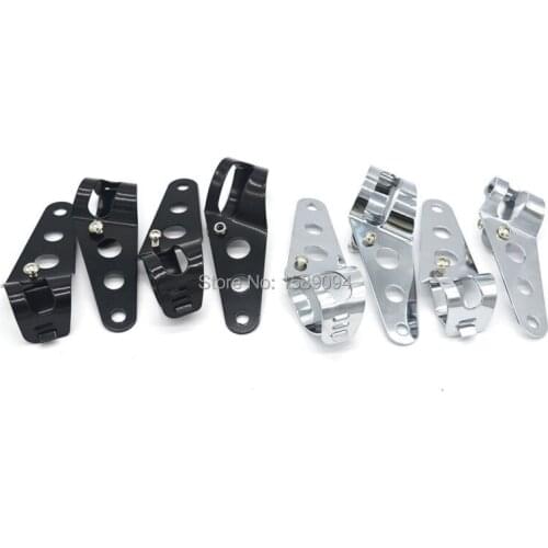 35MM-43MM Motorcycle Motorbike Head Lamp Holder Headlight Mounting Brackets Fork 2 Pcs