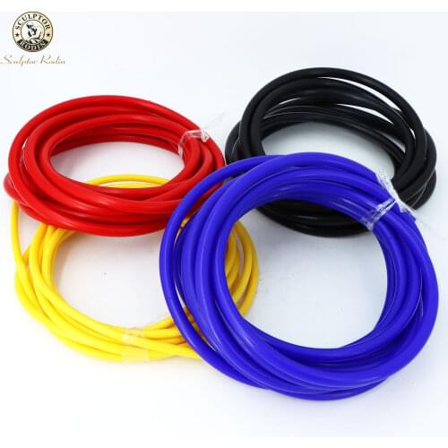 5M Bule Black Red 3mm/4mm/6mm/8mm /10mm/12mm Auto Car Vacuum Silicone Hose Racing Line Pipe Tube Car-styling