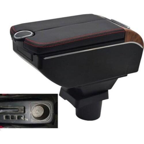 Car suzuki liana armrest storage box auto interior Leather car-styling central container Store content box accessories parts