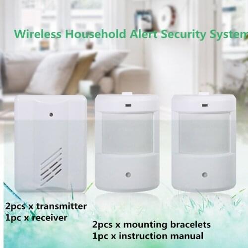 New Wireless Doorbell Alarm Motion Detector Patrol Garage Infrared Welcome Doorbell Driveway Home Alert Security Alarm Tool
