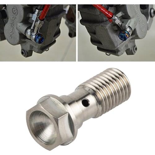 M10 x 1.25 Pitch Single Banjo Bolt Screw For Brembo Brake Hose Line Master Cylinder For Honda CBR Kawasaki Yamaha Suzuki 600 750
