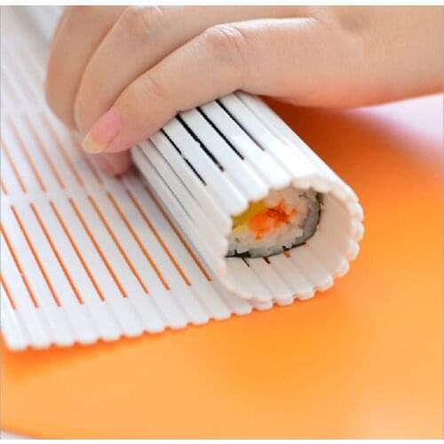 DIY Sushi Roller Mats Washable Reusable Sushi Roll Mold Mat DIY Japanese Food Rolling Rice Rolling Maker Cake Roll Pad
