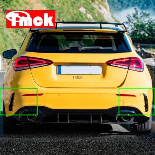 For Mercedes Benz A Class W177 Hatchback A180 A200 2019+ Car Styling Accessories Rear Bumper Air Vent Outlet Cover Trim Sticker