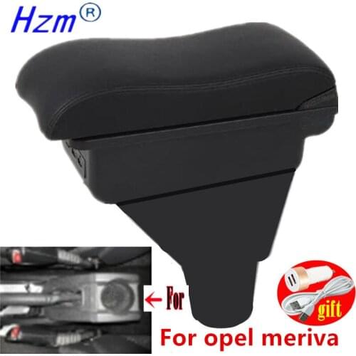 For opel meriva armrest box For opel meriva central storage box Retrofit parts Car Armrest Accessories Easy to install