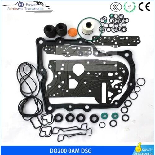 DQ200 0AM DSG Transmission Gearbox Overhaul Gasket Filter Rubber Ring Dirt-proof Cover Kit For Audi VW SKODA 0AM325066AC