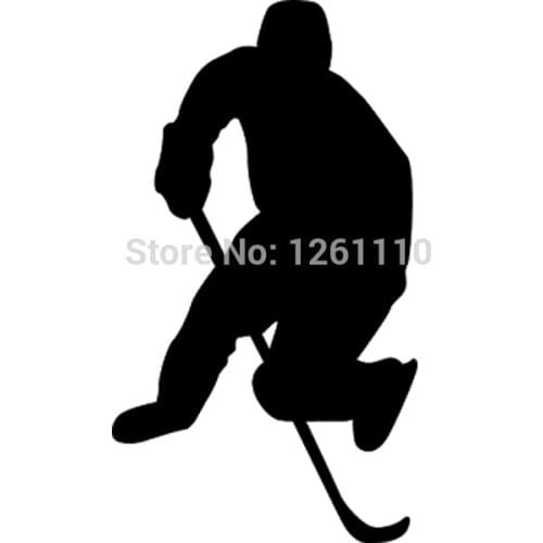 Ice Hockey Skate Sports Car Sticker Ice Roller Sports Vinyl Graphic Decal For Wall Truck SUV Window Bumper