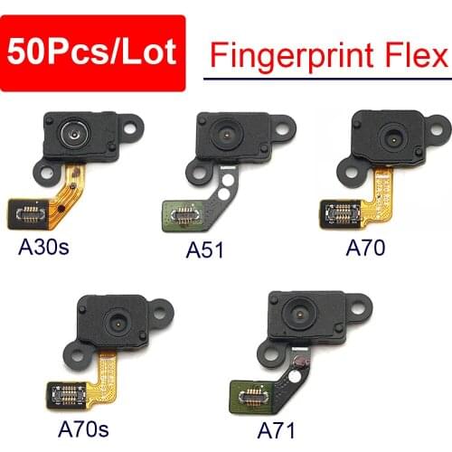 50Pcs/Lot,Fingerprint Sensor Home Return Key Menu Button Flex Ribbon CableFor Samsung A30S A51 A70 A70S A71 A50 A505F/A50 A505FN