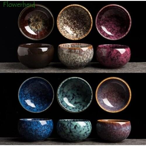 Kiln Ceramic Porcelain Tea Cup Teaware Kung Fu Tea Set Cup Household Large Tea Cup Tea Cup Single Cup Master Cup Tea Bowl