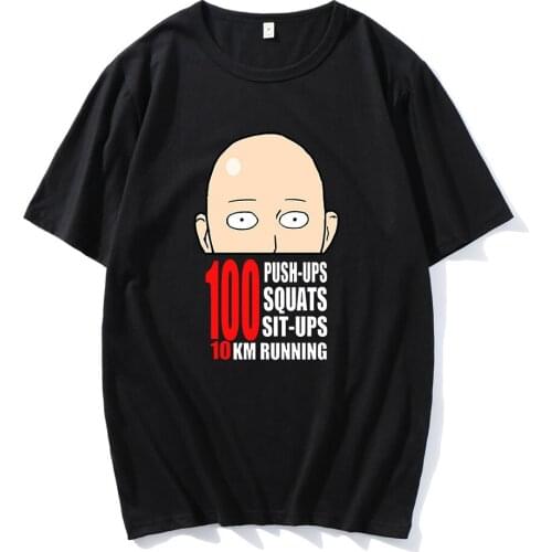 Hot Sale One Punch Man Printed New Style Hip Hop Streetwear Harajuku Vintage Oversize T-shirt Unisex Couple Clothes Cartoon Tops