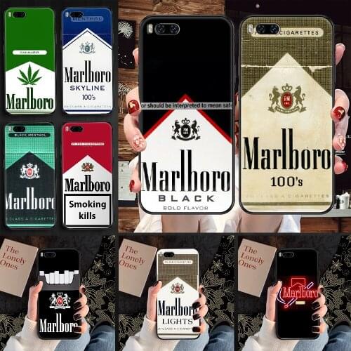 Marlboroing Phone case For Xiaomi Mi Max Note 3 A2 A3 8 9 9T 10 Lite Pro Ultra black 3D hoesjes art shell trend cell cover