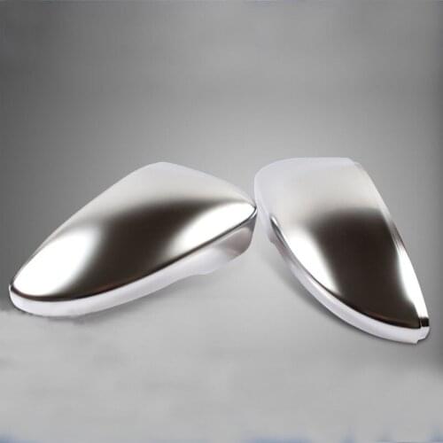 Matt chrome plated side view mirror housing of door mirror, cover of Passat B7 CC sciroco, 2