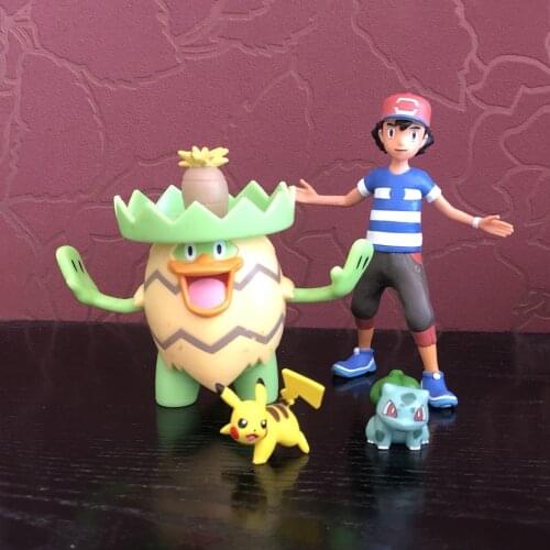 Pokemon Ludicolo and Ash Ketchum Cute Action Figure Model Toys