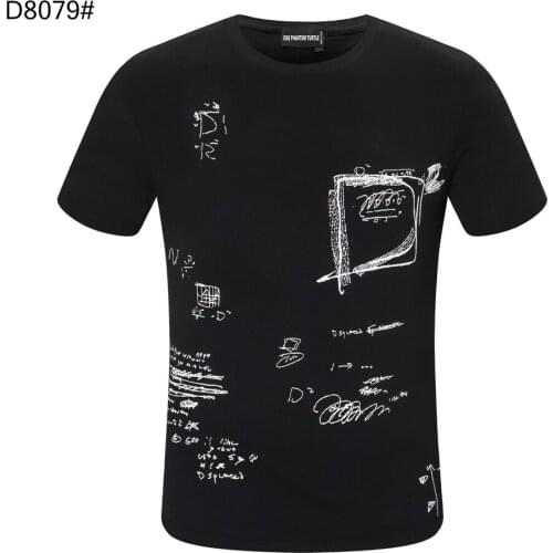DSQ PHANTOM TURTLE Mens Short Sleeve Logo Series Graphic T-Shirt Men Fashion Print Cotton Tees Breathable Quality Tops D80791