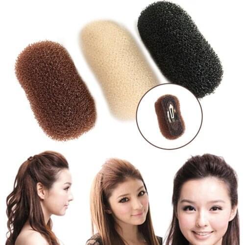 Hair Pads BB Clip Fluffy Hair Cushion Knitted Nylon Hair Mat Hair Styling Tools Hair Accessories for Hair Root Height