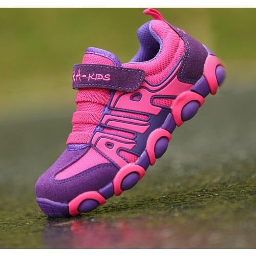 New Kids Sports Pu Leather Children Hiking Shoes Size 21-37 Waterproof Shoes Breathable Boys Sports Shoes Outdoor Sports Shoes