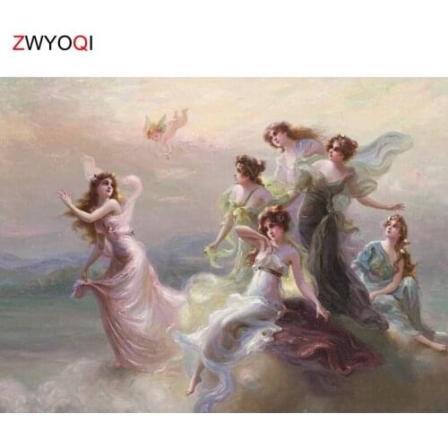 Full Round Diamond painting angel Full Square Diamond mosaic angel fairy 5D DIY Diamond embroidery Cross stitch angel fairy