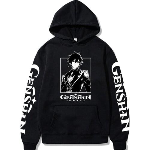 Hot Game Genshin Impact Hoodies Zhong Li Sweatshirts Streetwear for Women/men