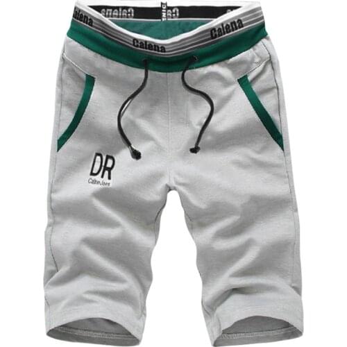 2019 Summer Mens Fashion Quality Comfortable Casual Beach Shorts Male Embroidery Leisure Short Movement Elastic Waist Shorts