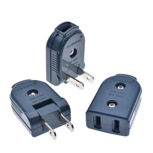 90 degree rotary power plug, American connection with two flat foot joint JHD-2201,1 pcs