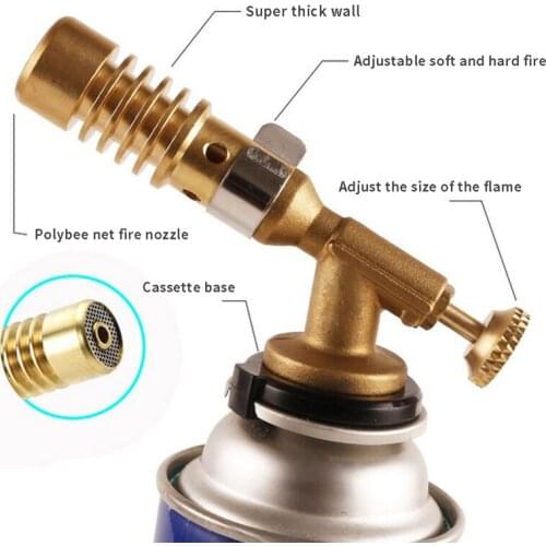 Welding Torch High Temperature Brass Mapp Gas Turbo Torch Brazing Solder Propane Welding Plumbing For Welding Soldering Tool