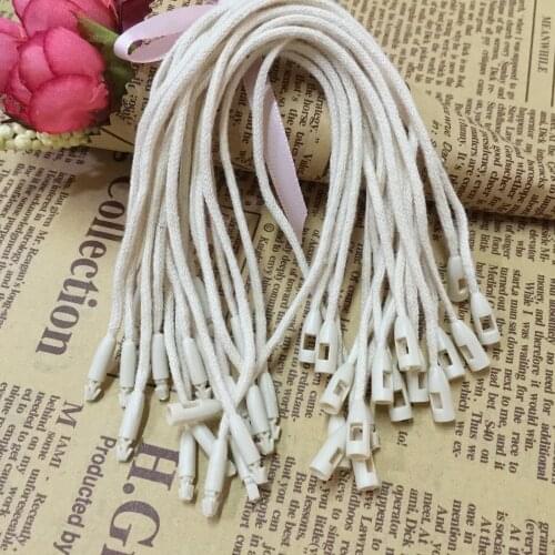 500pcs hemp rope clothing tag cords/string/jute/sling/Cotton rope, environmental protection hanging wax rope, polyester rope