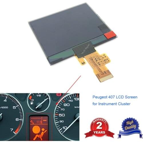 LCD Screen Display for Peugeot 407 407SW HDI Couple Instrument Cluster Dashboard Pixel Repair