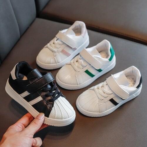 2020 Winter Kids Pluh Warm Shoes Shell Shoes Fashion Boys & Girls Shoes Kids Sneakers Sports Soft Bottom For Baby Size 27-38