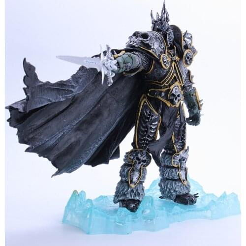 The Lich King World of Warcraft DC7 Generation Death Knight Arthas Menethil Dluxe Collector Figure 21CM Gift Anime Toy Ornament