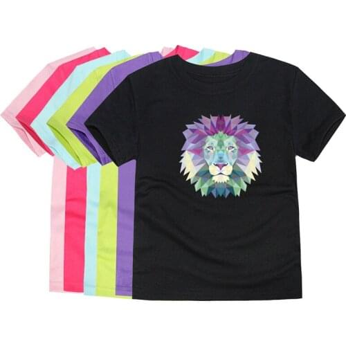 Toddler Boy T-Shirt Cotton Cartoon Fox Lion Anime 3D Tees Shirts for Kids Summer Top Short Sleeve Childrens Sport Beach Clothes