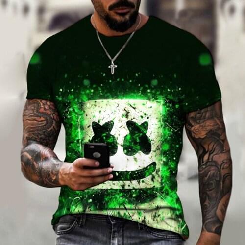 Sexy Designer Creates Xx Smile Graffiti 3d Printed T-shirt Street Fashion Casual Sports Shirt Male O-neck Oversized T-shirt Male