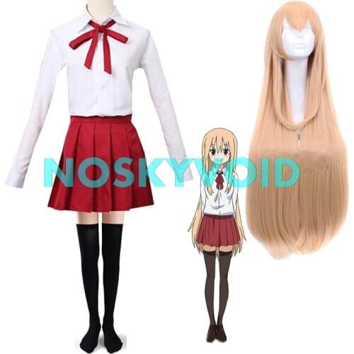 Himouto! Umaru-chan Cosplay Costumes Doma Umaru Wig UMR JK Uniform Mens and Womens Size Doma Umaru Cosplay