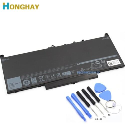 Honghay New J60J5 Replacement Laptop Battery For Dell Latitude E7270 E7470 J60J5 R1V85 MC34Y 242WD 7.6V 55Wh