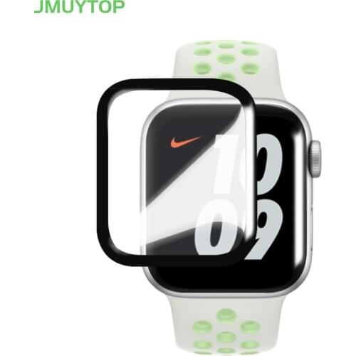 Curved Screen Protector Film for Apple Watch 6 Series 40mm 44mm HD Screen Protector film for iWatch 6 Full Glue