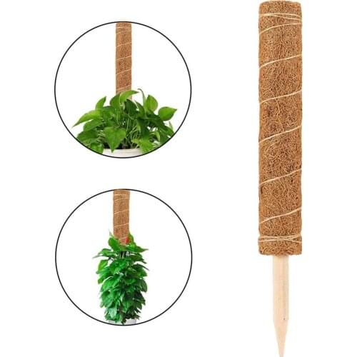 Plant Climbing Coir Totem Pole Safe Gardening Coconut Palm Stick for Support Plants Climbing Vines and Creepers Auxiliary tools