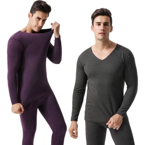 5XL Thermal Underwear Sets For Men Winter Thermo Underwear Long Johns Clothes Men Thick Thermal Clothing Plus size Tops+Pants