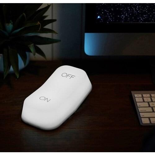 On-off Switch Shape Creative Gravity Sensor Night Light White/warm Light USB Charging Children Bedside LED Night Lamp Gifts