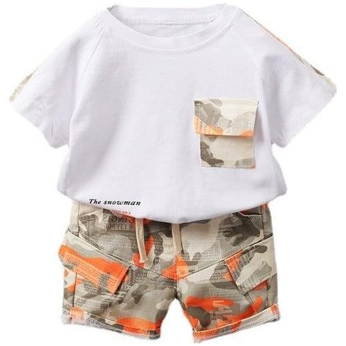 New Children Clothing Summer Fashion Baby Girl Clothes Boys Sport T-Shirt Shorts 2Pcs/Set Toddler Casual Costume Kids Tracksuits